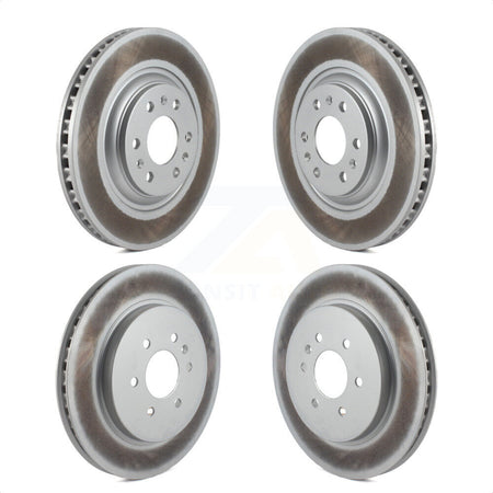 Front Rear Coated Disc Brake Rotors Kit For 2004-2009 Cadillac SRX KG-100717 by Genius