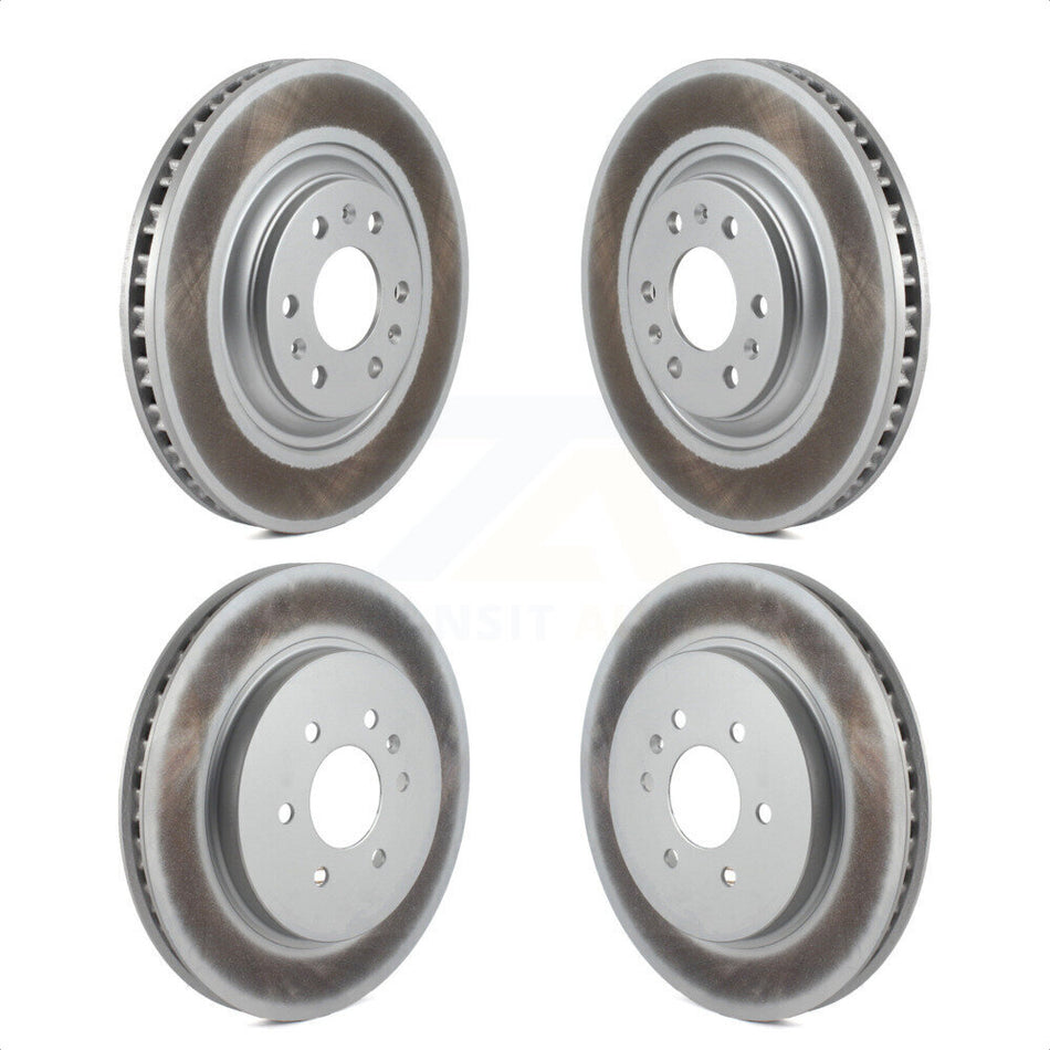 Front Rear Coated Disc Brake Rotors Kit For 2004-2009 Cadillac SRX KG-100717 by Genius