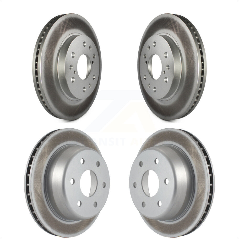 Front Rear Coated Disc Brake Rotors Kit For Chevrolet Silverado 1500 GMC Sierra Express Savana KG-100719 by Genius