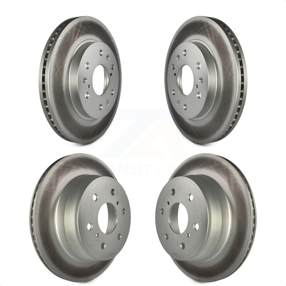 Front Rear Coated Disc Brake Rotors Kit For Chevrolet Silverado 1500 GMC Sierra Tahoe Yukon Cadillac Suburban Escalade XL Avalanche ESV EXT KG-100720 by Genius