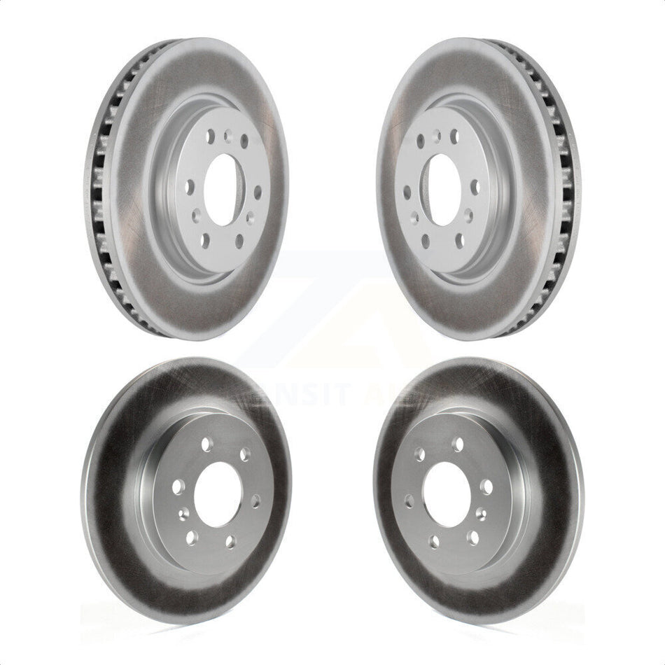 Front Rear Coated Disc Brake Rotors Kit For Chevrolet Uplander Buick Terraza Pontiac Montana Saturn Relay KG-100725 by Genius