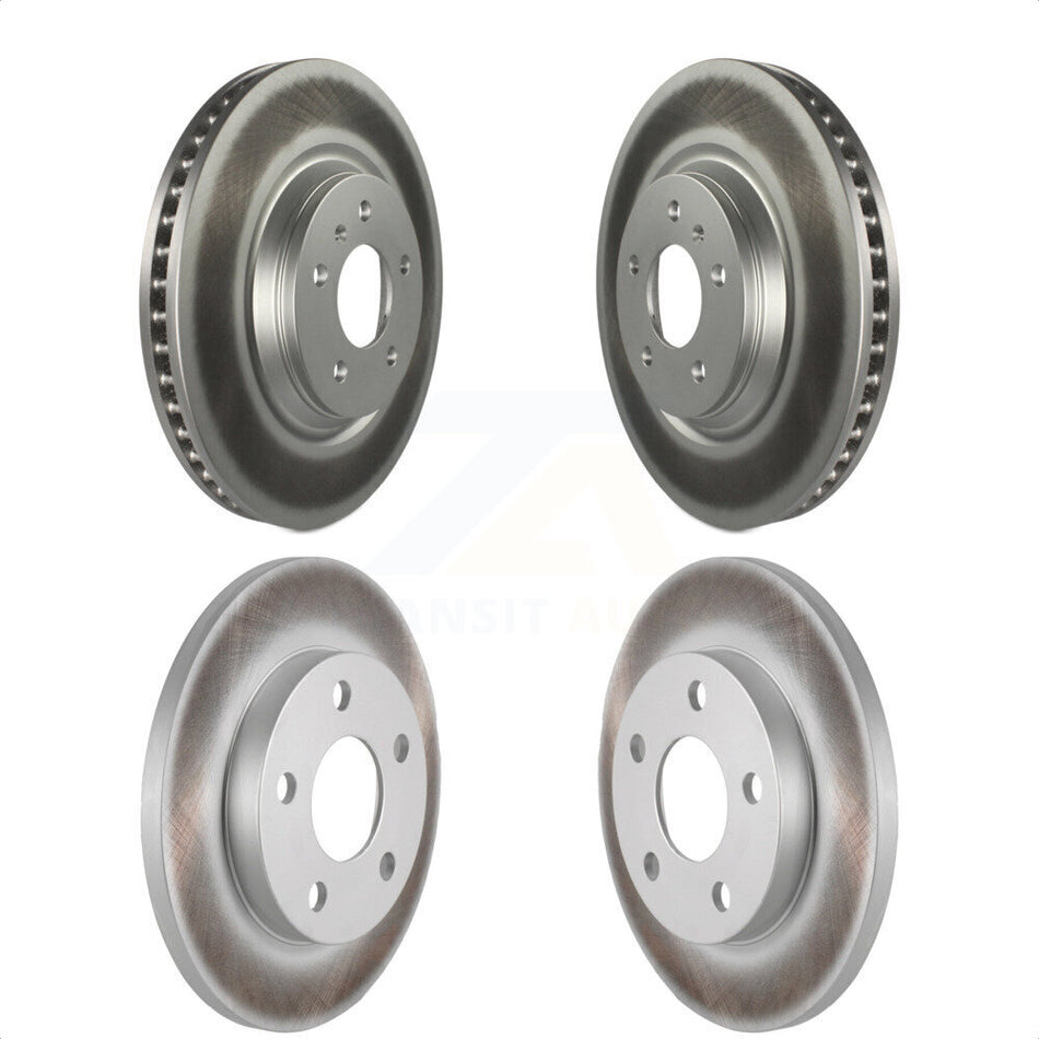 Front Rear Coated Disc Brake Rotors Kit For Chevrolet Impala Limited KG-100726 by Genius