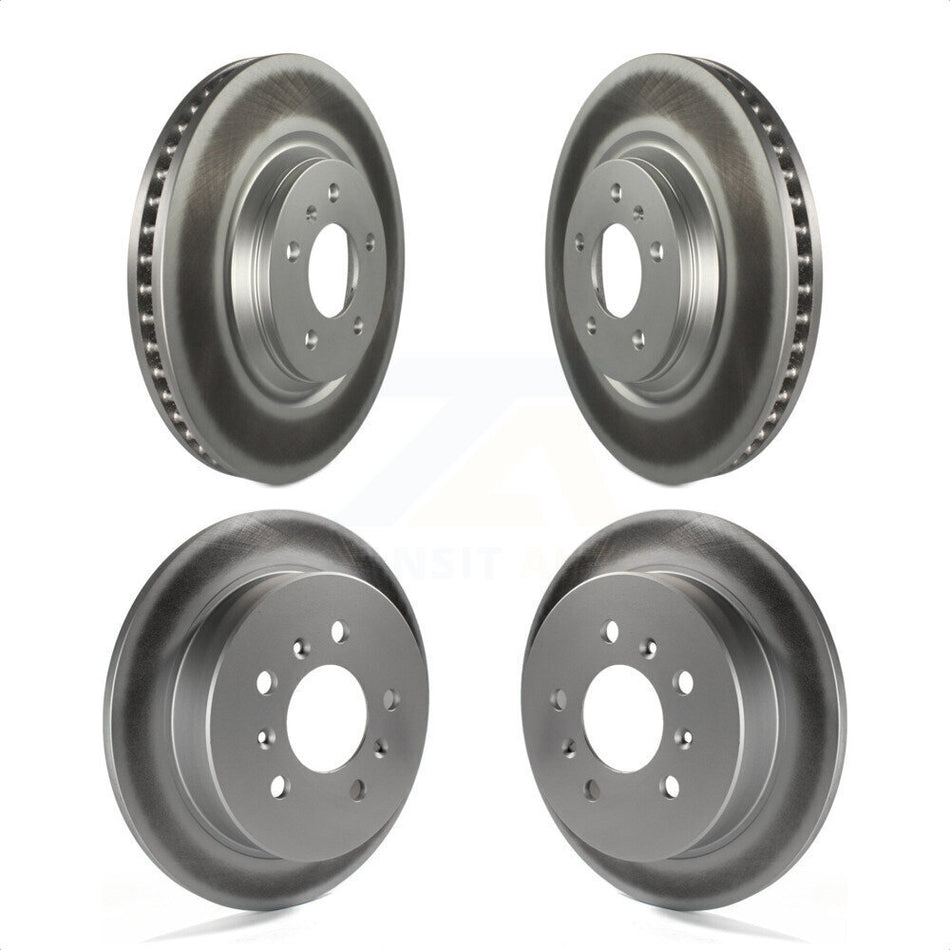 Front Rear Coated Disc Brake Rotors Kit For Buick LaCrosse Allure KG-100727 by Genius