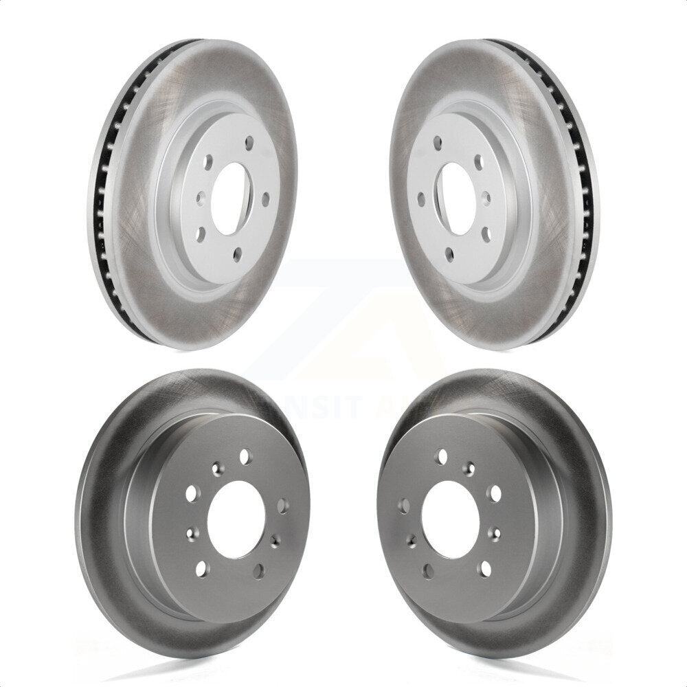 Front Rear Coated Disc Brake Rotors Kit For Chevrolet Impala Monte Carlo KG-100730 by Genius