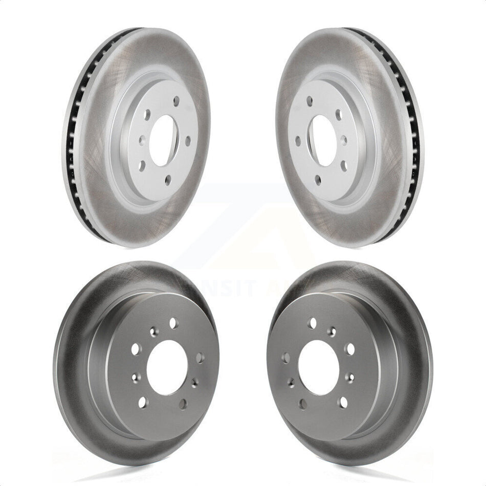 Front Rear Coated Disc Brake Rotors Kit For Chevrolet Impala Monte Carlo KG-100730 by Genius