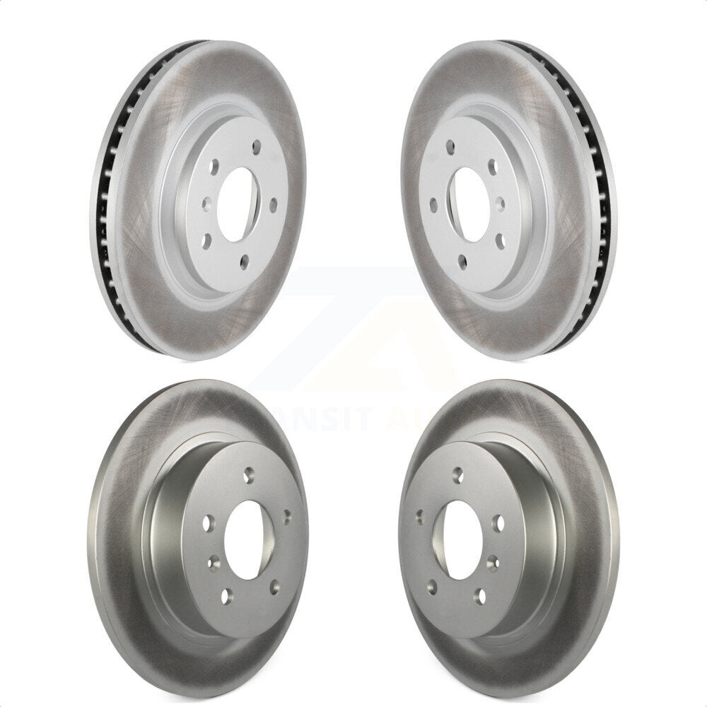 Front Rear Coated Disc Brake Rotors Kit For Buick Lucerne KG-100731 by Genius