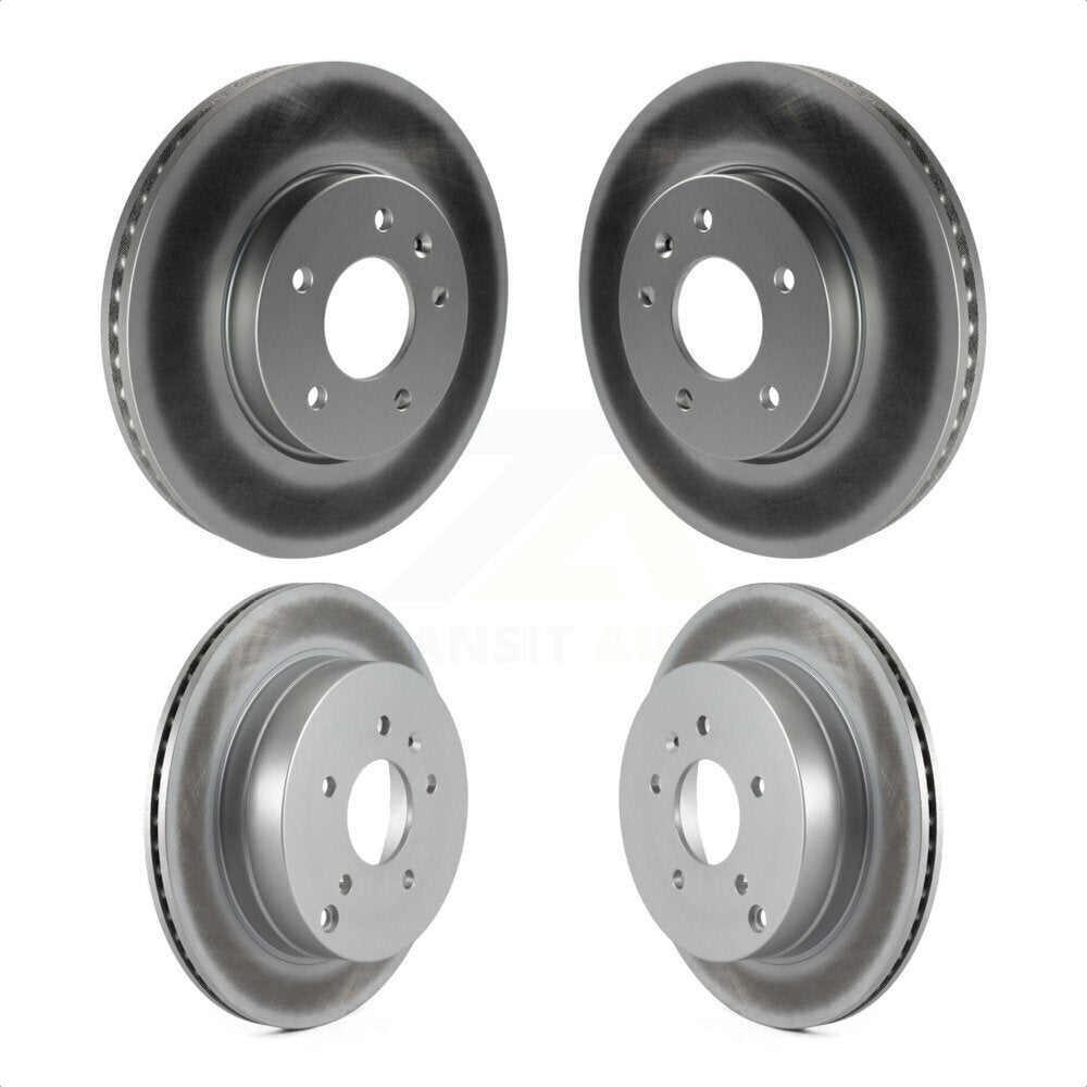 Front Rear Coated Disc Brake Rotors Kit For Chevrolet Equinox Saturn Vue Captiva Sport Pontiac Torrent Suzuki XL-7 KG-100734 by Genius