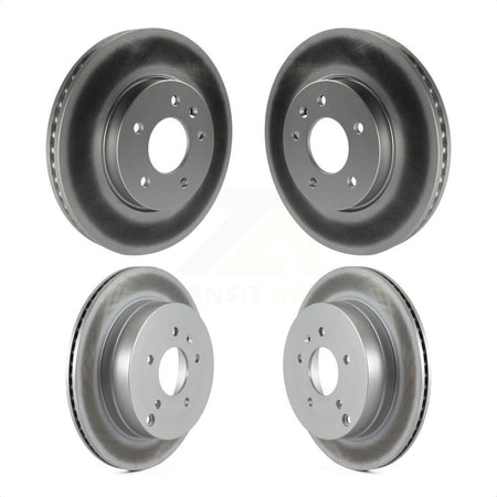 Front Rear Coated Disc Brake Rotors Kit For Chevrolet Equinox Saturn Vue Captiva Sport Pontiac Torrent Suzuki XL-7 KG-100734 by Genius