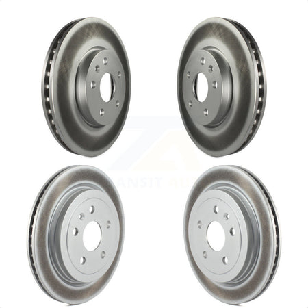 Front Rear Coated Disc Brake Rotors Kit For 2010-2015 Chevrolet Camaro LT LS KG-100739 by Genius