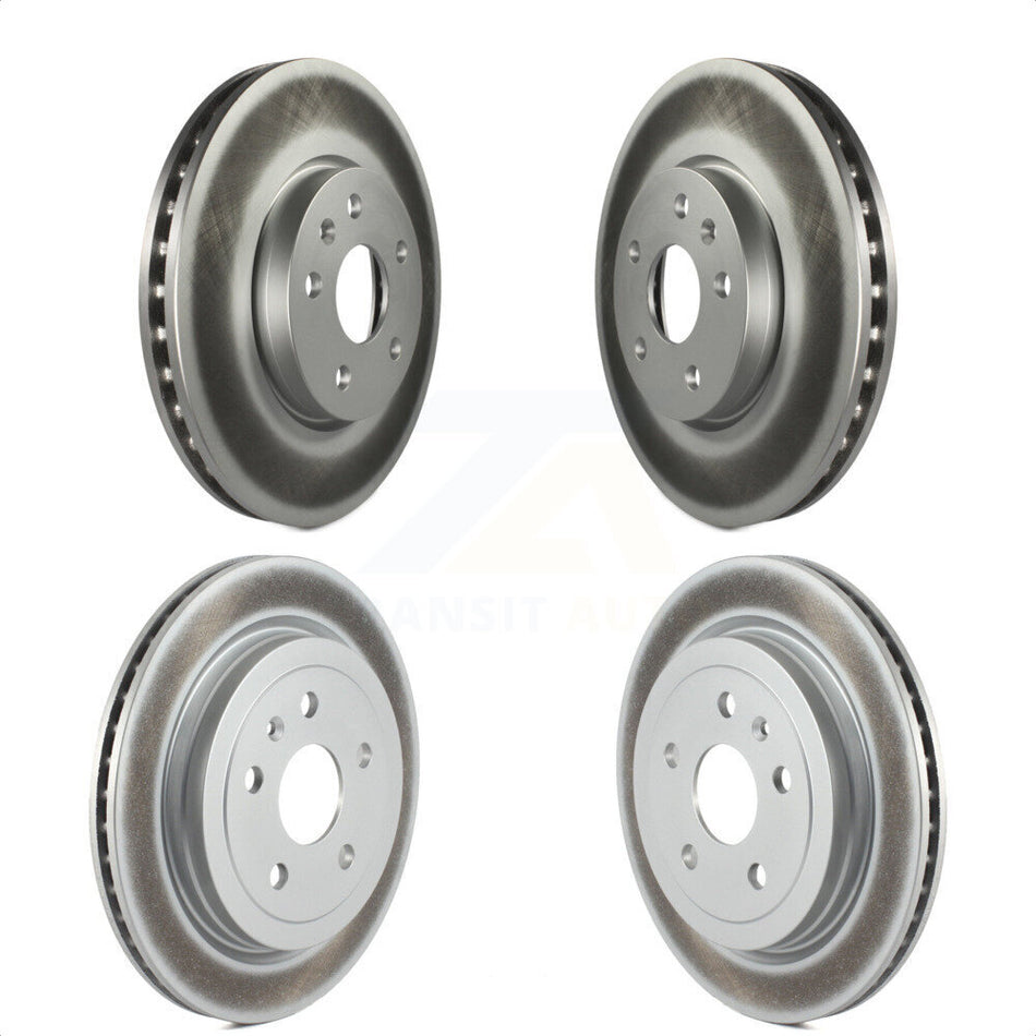 Front Rear Coated Disc Brake Rotors Kit For 2010-2015 Chevrolet Camaro LT LS KG-100739 by Genius