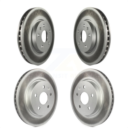 Front Rear Coated Disc Brake Rotors Kit For Chevrolet Malibu Impala Buick LaCrosse Limited Allure KG-100741 by Genius