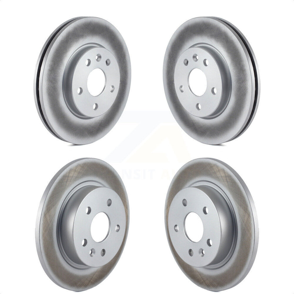 Front Rear Coated Disc Brake Rotors Kit For Chevrolet Cruze Sonic Limited KG-100743 by Genius