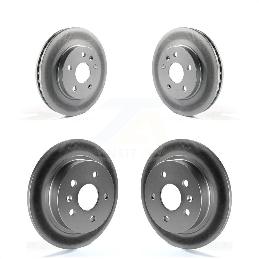 Front Rear Coated Disc Brake Rotors Kit For Chevrolet Malibu Limited KG-100746 by Genius