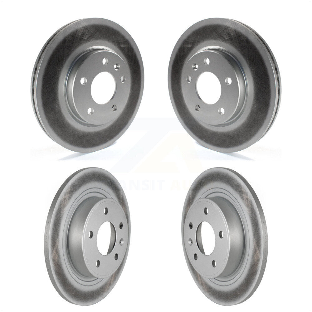 Front Rear Coated Disc Brake Rotors Kit For Chevrolet Cruze Buick Verano Volt Orlando KG-100750 by Genius