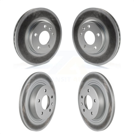 Front Rear Coated Disc Brake Rotors Kit For Chevrolet Cruze Buick Verano Volt Orlando KG-100750 by Genius