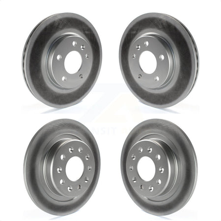 Front Rear Coated Disc Brake Rotors Kit For Chevrolet Equinox Malibu GMC Terrain Buick LaCrosse KG-100751 by Genius