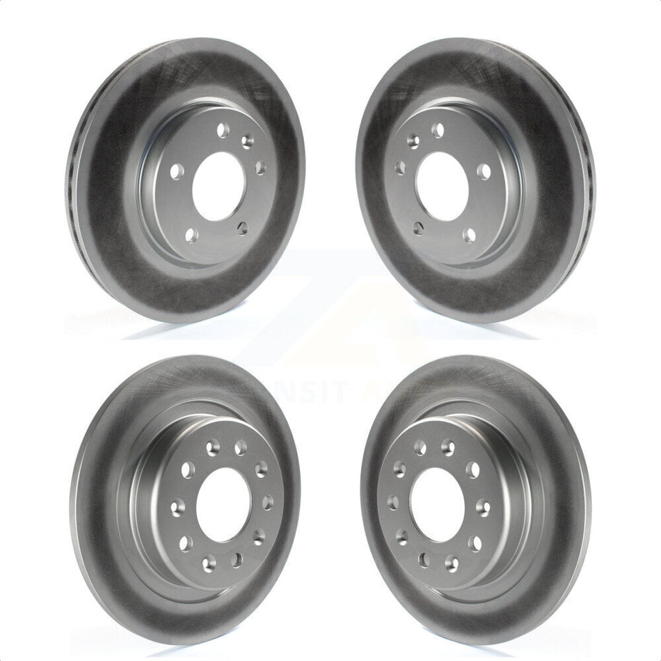 Front Rear Coated Disc Brake Rotors Kit For Chevrolet Equinox Malibu GMC Terrain Buick LaCrosse KG-100751 by Genius