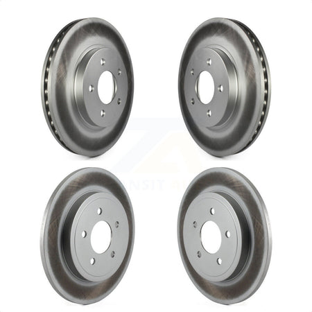 Front Rear Coated Disc Brake Rotors Kit For Ford Escape Mercury Mariner Mazda Tribute KG-100775 by Genius