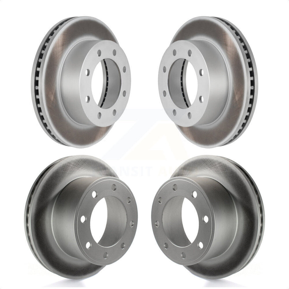 Front Rear Coated Disc Brake Rotors Kit For Ford F-250 Super Duty F-350 KG-100776 by Genius