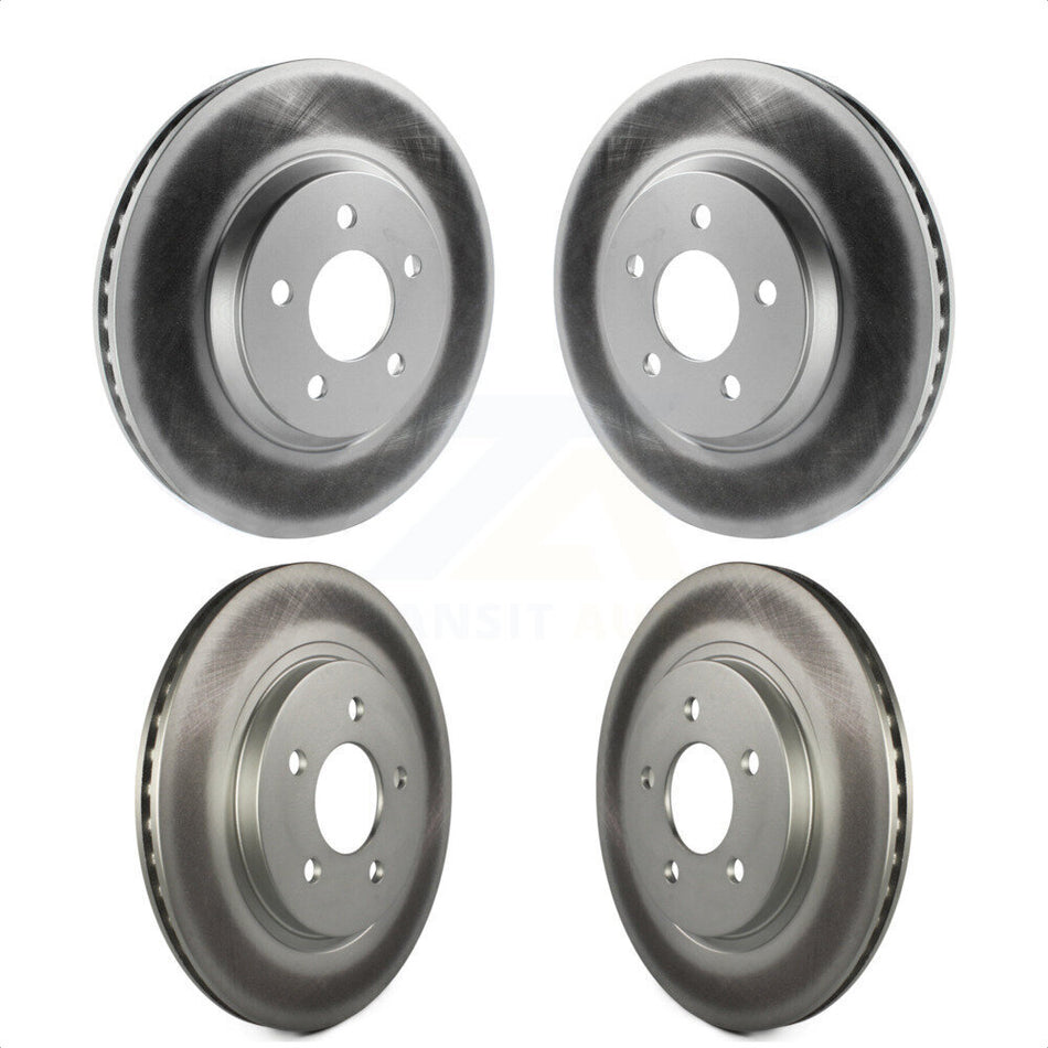 Front Rear Coated Disc Brake Rotors Kit For Ford Mustang KG-100782 by Genius