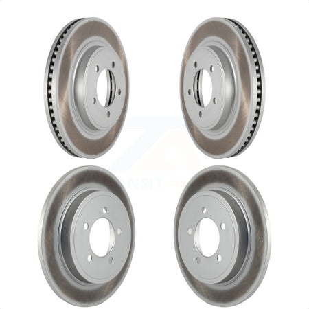 Front Rear Coated Disc Brake Rotors Kit For Ford Explorer Sport Trac Mercury Mountaineer KG-100784 by Genius