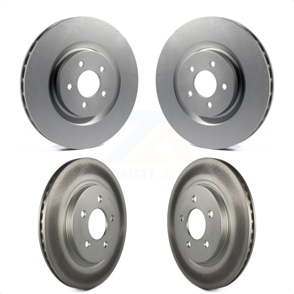 Front Rear Coated Disc Brake Rotors Kit For Ford Mustang KG-100785 by Genius