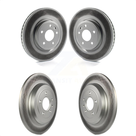 Front Rear Coated Disc Brake Rotors Kit For Ford Explorer Taurus Flex Lincoln MKS MKT KG-100795 by Genius