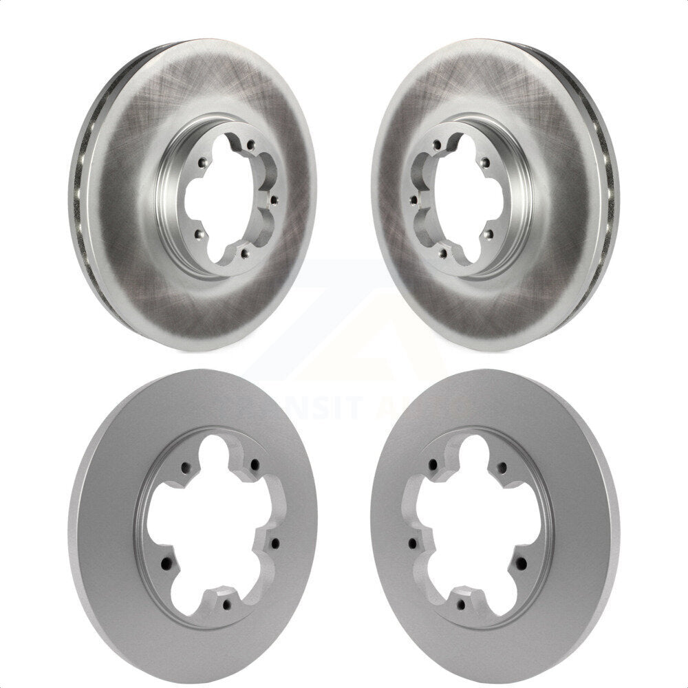 Front Rear Coated Disc Brake Rotors Kit For Ford Transit-250 Transit-350 Transit-150 KG-100810 by Genius