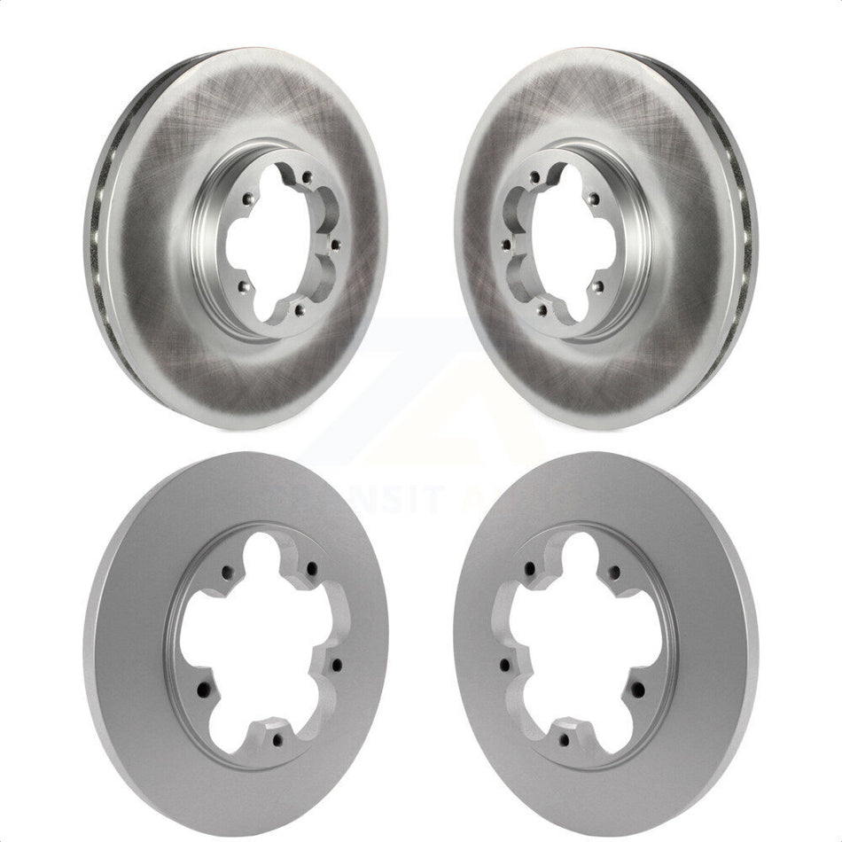 Front Rear Coated Disc Brake Rotors Kit For Ford Transit-250 Transit-350 Transit-150 KG-100810 by Genius