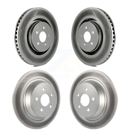 Front Rear Coated Disc Brake Rotors Kit For Ford Edge Fusion Lincoln MKZ MKX Nautilus Continental KG-100817 by Genius