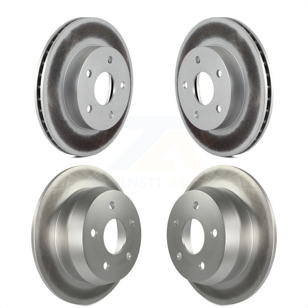 Front Rear Coated Disc Brake Rotors Kit For 1999-2004 Jeep Grand Cherokee KG-100820 by Genius