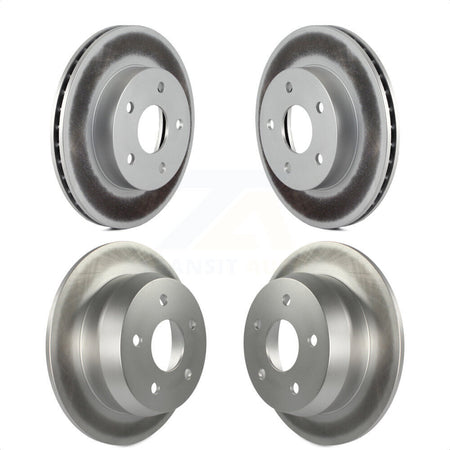 Front Rear Coated Disc Brake Rotors Kit For 1999-2004 Jeep Grand Cherokee KG-100820 by Genius