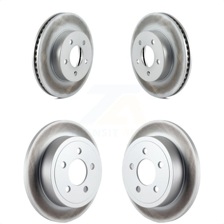 Front Rear Coated Disc Brake Rotors Kit For 2003-2007 Jeep Liberty KG-100825 by Genius