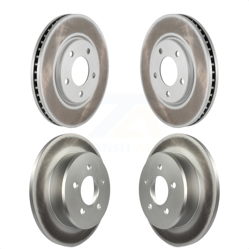 Front Rear Coated Disc Brake Rotors Kit For Dodge Grand Caravan Chrysler Town & Country Voyager KG-100827 by Genius