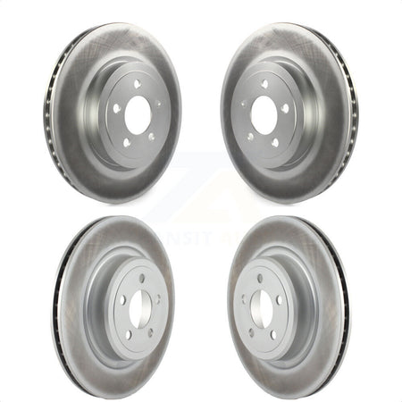 Front Rear Coated Disc Brake Rotors Kit For Dodge Charger With Police Package KG-100835 by Genius