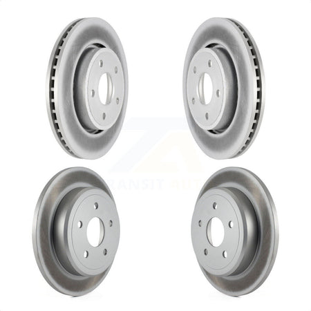 Front Rear Coated Disc Brake Rotors Kit For Jeep Grand Cherokee Commander KG-100836 by Genius