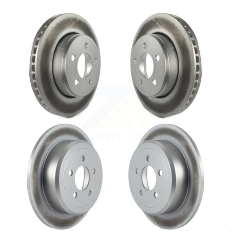 Front Rear Coated Disc Brake Rotors Kit For Jeep Liberty Dodge Nitro KG-100845 by Genius