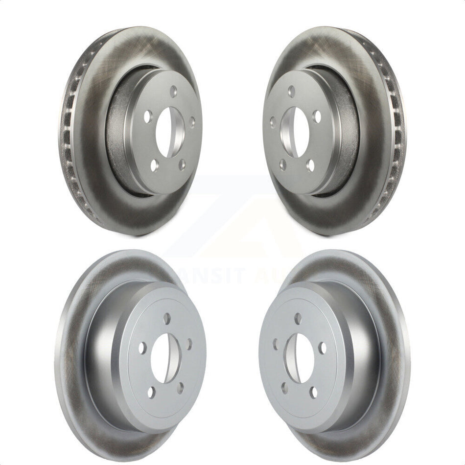 Front Rear Coated Disc Brake Rotors Kit For Jeep Liberty Dodge Nitro KG-100845 by Genius