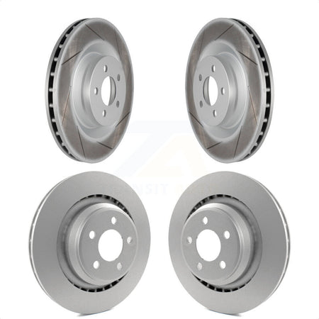 Front Rear Coated Disc Brake Rotors Kit For Dodge Charger Chrysler 300 Challenger Magnum KG-100849 by Genius