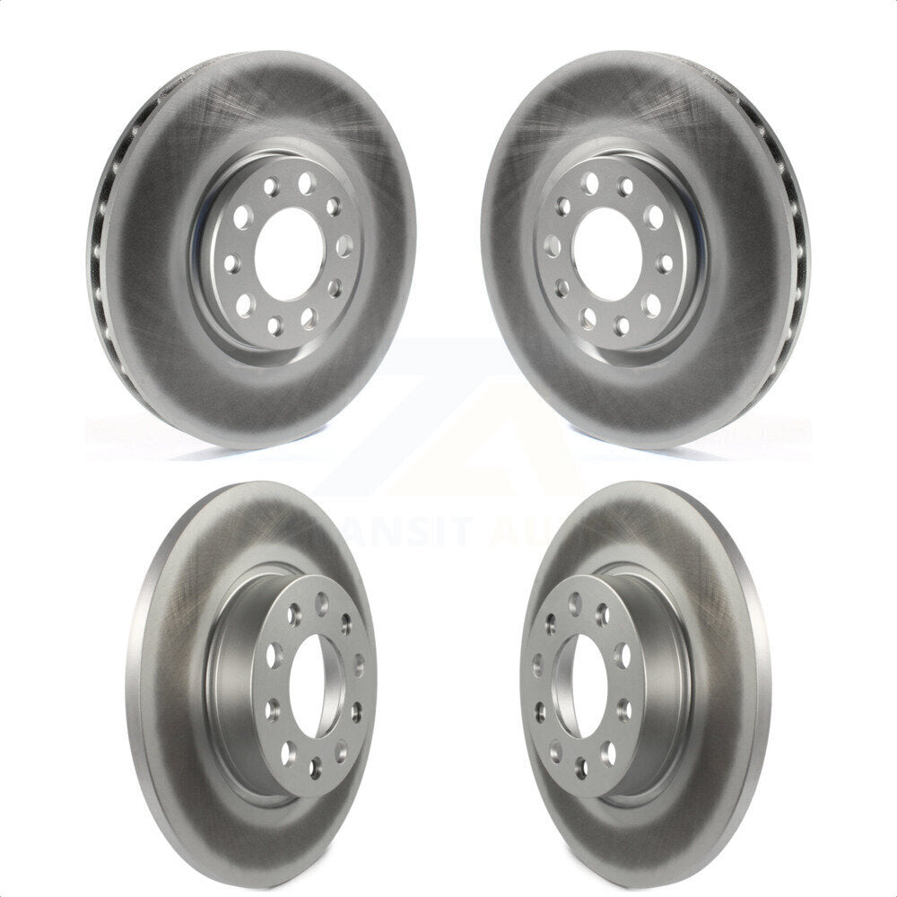 Front Rear Coated Disc Brake Rotors Kit For Jeep Renegade Compass Fiat 500X KG-100860 by Genius