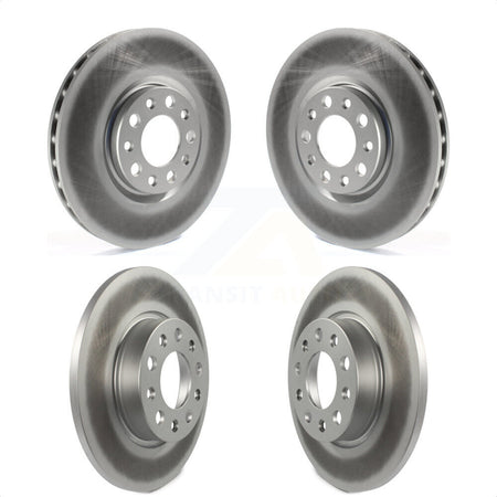 Front Rear Coated Disc Brake Rotors Kit For Jeep Renegade Compass Fiat 500X KG-100860 by Genius