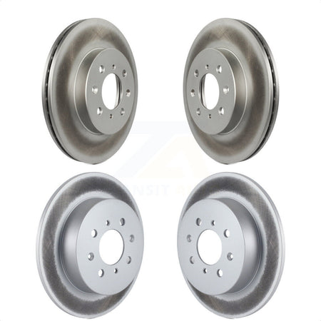 Front Rear Coated Disc Brake Rotors Kit For Honda Civic Acura EL KG-100865 by Genius