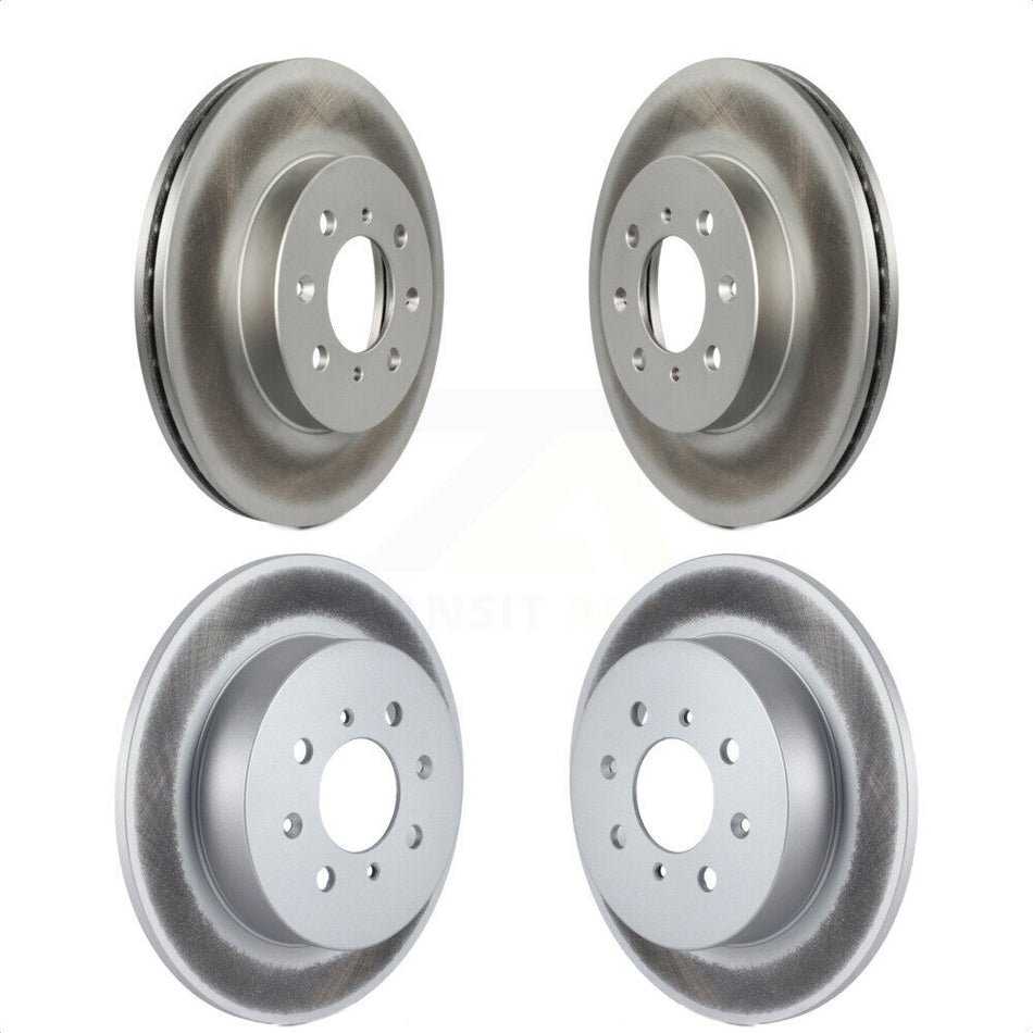 Front Rear Coated Disc Brake Rotors Kit For Honda Civic Acura EL KG-100865 by Genius