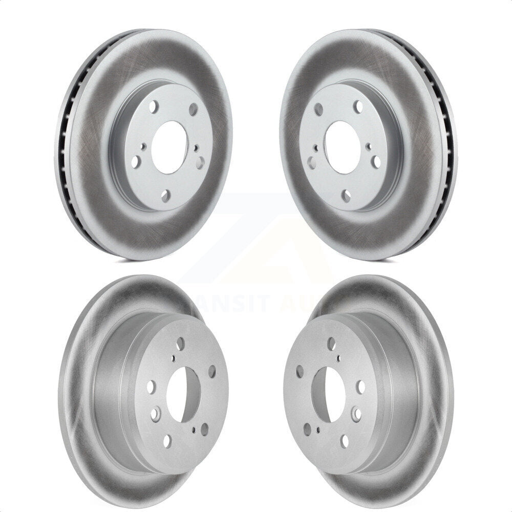 Front Rear Coated Disc Brake Rotors Kit For Toyota Camry Lexus ES300 Solara KG-100866 by Genius