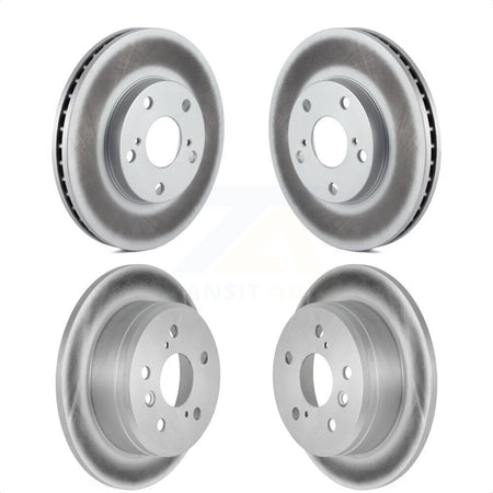 Front Rear Coated Disc Brake Rotors Kit For Toyota Camry Lexus ES300 Solara KG-100866 by Genius