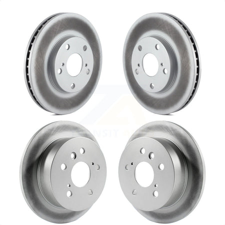 Front Rear Coated Disc Brake Rotors Kit For Toyota Camry KG-100867 by Genius