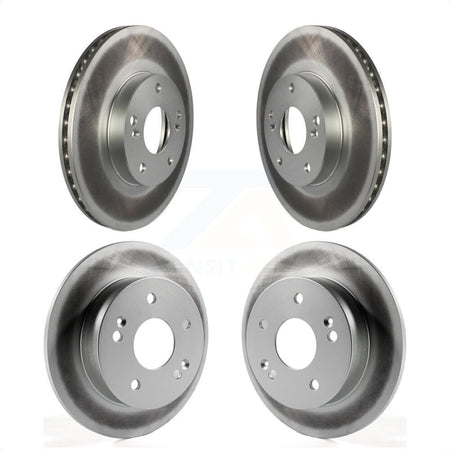 Front Rear Coated Disc Brake Rotors Kit For 1998-2002 Honda Accord 3.0L KG-100881 by Genius