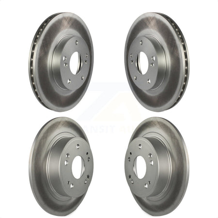 Front Rear Coated Disc Brake Rotors Kit For Honda Accord KG-100885 by Genius