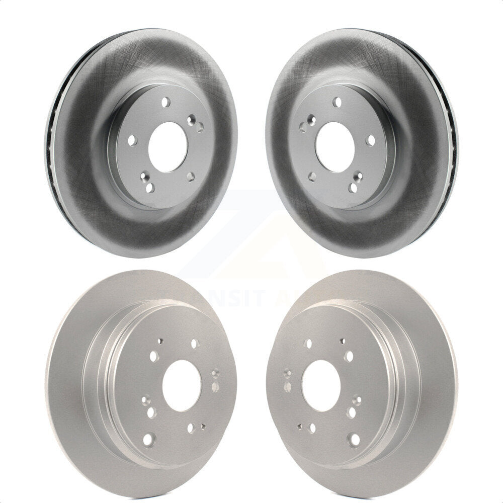 Front Rear Coated Disc Brake Rotors Kit For 2002-2004 Honda Odyssey KG-100892 by Genius