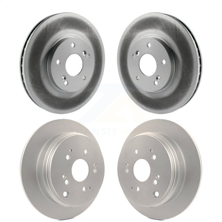 Front Rear Coated Disc Brake Rotors Kit For 2002-2004 Honda Odyssey KG-100892 by Genius